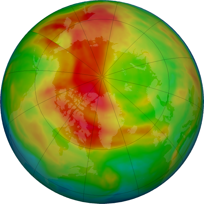 Arctic ozone map for 23 February 2017